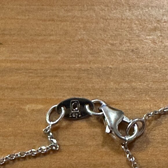 IDYL solid 14 white gold with 0.5 carat lab grown diamond necklace - Picture 8 of 8